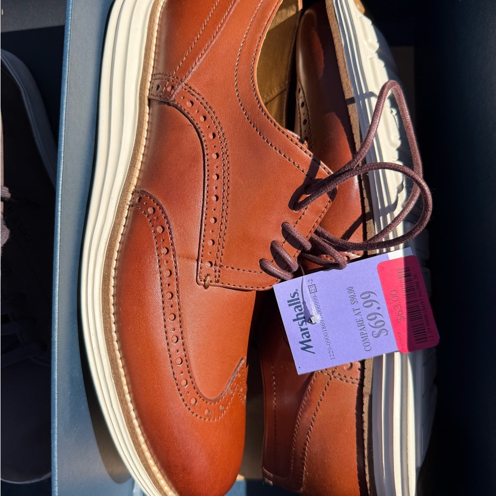 NWT Cole Haan Tan Leather Oxfords
